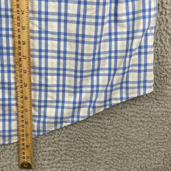 Croft & Barrow Button Down Shirt Men’s 3XB Blue Plaid Causal Classic Formal - Picture 7 of 9